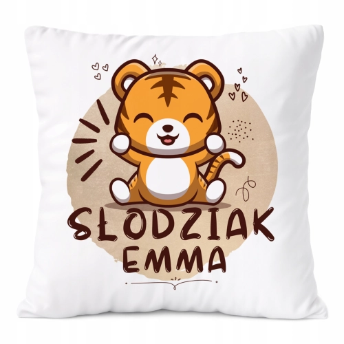 Poduszka Prezent Dla Emmy Córki Dziecka z Nadrukiem ze Zdjęciem