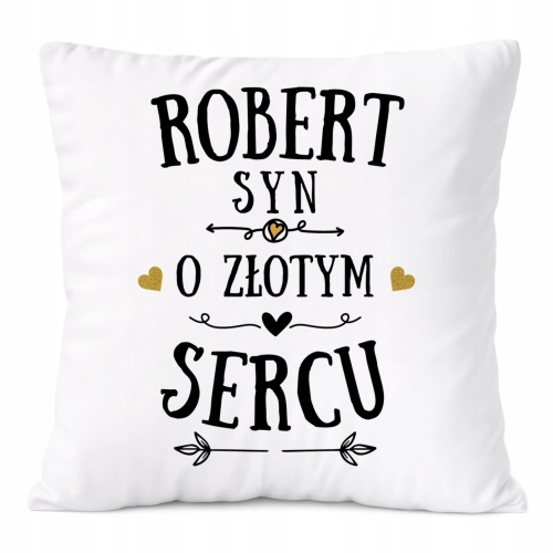 Poduszka Prezent Dla Roberta Syna Dziecka z Nadrukiem ze Zdjęciem
