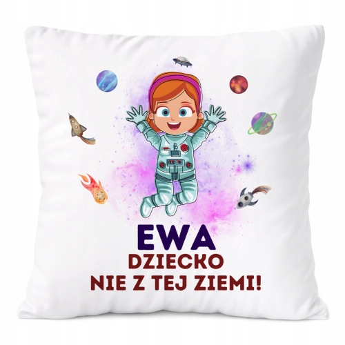 Poduszka Prezent Dla Ewy Córki Dziecka z Nadrukiem ze Zdjęciem