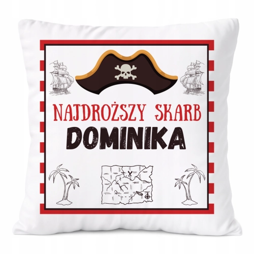 Poduszka Prezent Dla Dominiki Córki Dziecka z Nadrukiem ze Zdjęciem