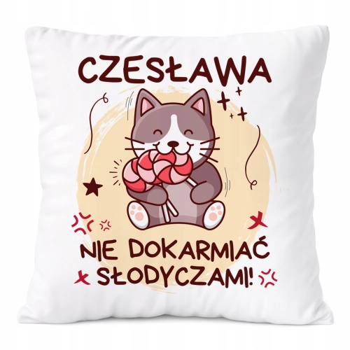 Poduszka Prezent Dla Czesławy Córki Dziecka z Nadrukiem ze Zdjęciem
