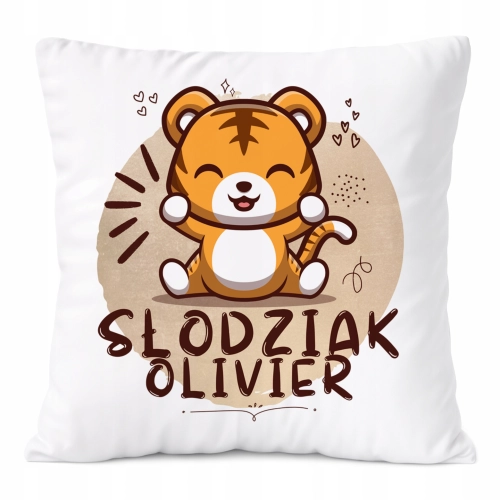 Poduszka Prezent Dla Oliviera Syna Dziecka z Nadrukiem ze Zdjęciem