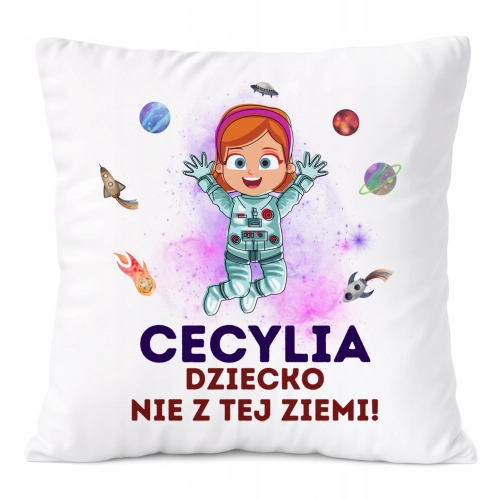 Poduszka Prezent Dla Cecylii Córki Dziecka z Nadrukiem ze Zdjęciem