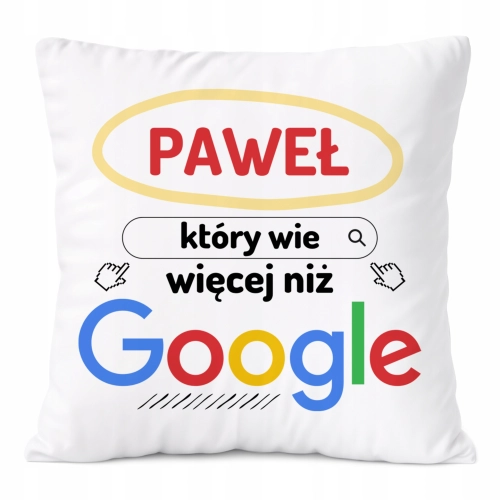 Poduszka Prezent Dla Pawła Syna Dziecka z Nadrukiem ze Zdjęciem