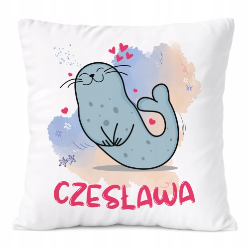 Poduszka Prezent Dla Czesławy Córki Dziecka z Nadrukiem ze Zdjęciem