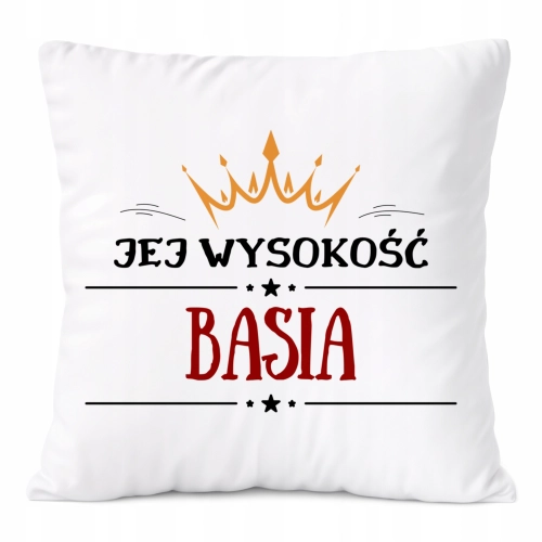 Poduszka Prezent Dla Basi Córki Dziecka z Nadrukiem ze Zdjęciem