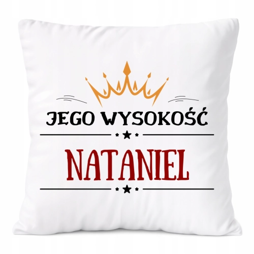 Poduszka Prezent Dla Nataniela Syna Dziecka z Nadrukiem ze Zdjęciem