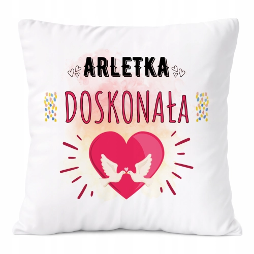 Poduszka Prezent Dla Arletki Córki Dziecka z Nadrukiem ze Zdjęciem