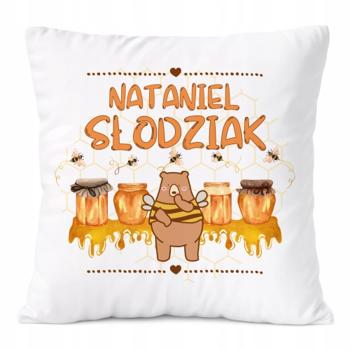 Poduszka Prezent Dla Nataniela Syna Dziecka z Nadrukiem ze Zdjęciem