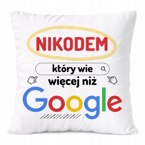 Poduszka Prezent Dla Nikodema Syna Dziecka z Nadrukiem ze Zdjęciem