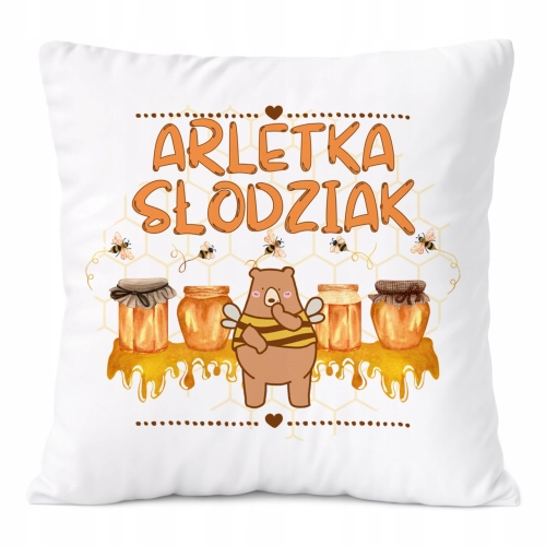 Poduszka Prezent Dla Arletki Córki Dziecka z Nadrukiem ze Zdjęciem