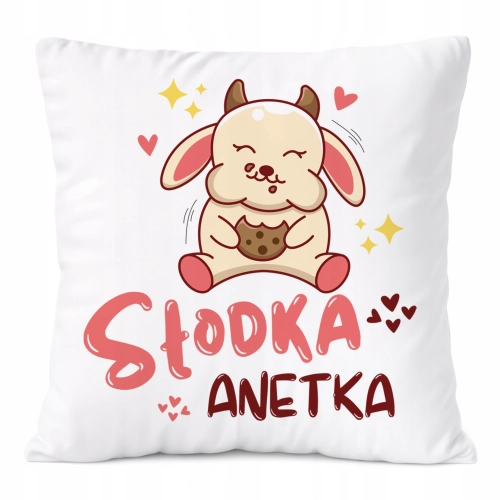 Poduszka Prezent Dla Anetki Córki Dziecka z Nadrukiem ze Zdjęciem