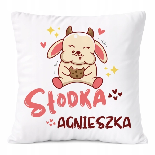 Poduszka Prezent Dla Agnieszki Córki Dziecka z Nadrukiem ze Zdjęciem