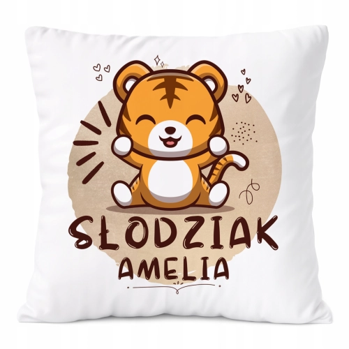Poduszka Prezent Dla Amelii Córki Dziecka z Nadrukiem ze Zdjęciem