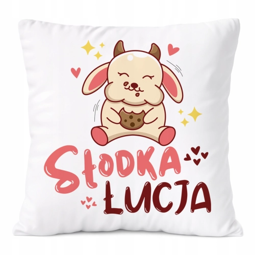 Poduszka Prezent Dla Łucji Córki Dziecka z Nadrukiem ze Zdjęciem