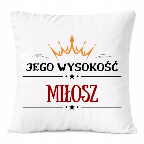 Poduszka Prezent Dla Miłosza Syna Dziecka z Nadrukiem ze Zdjęciem
