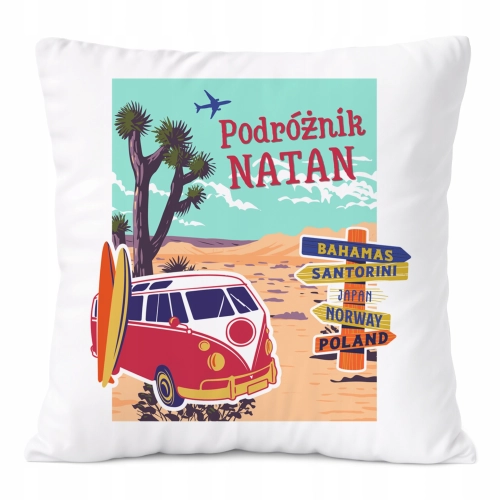 Poduszka Prezent Dla Natana Syna Dziecka z Nadrukiem ze Zdjęciem