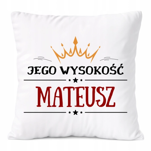 Poduszka Prezent Dla Mateusza Syna Dziecka z Nadrukiem ze Zdjęciem