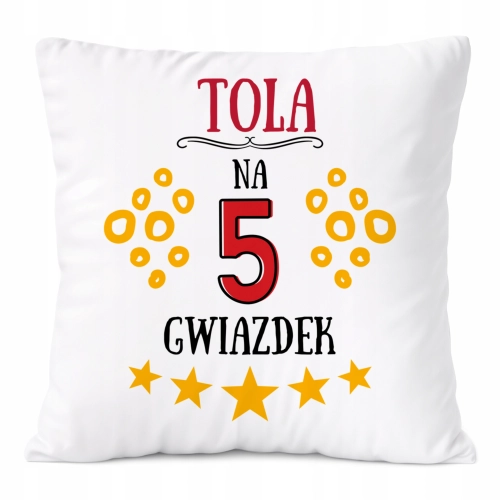Poduszka Prezent Dla Toli Córki Dziecka z Nadrukiem ze Zdjęciem