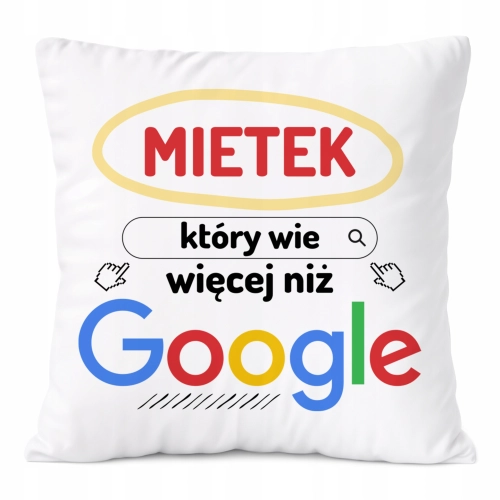 Poduszka Prezent Dla Mietka Syna Dziecka z Nadrukiem ze Zdjęciem