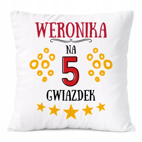 Poduszka Prezent Dla Weroniki Córki Dziecka z Nadrukiem ze Zdjęciem