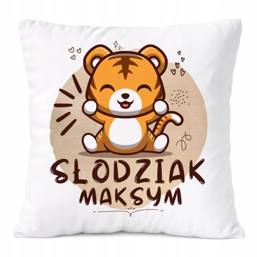 Poduszka Prezent Dla Maksyma Syna Dziecka z Nadrukiem ze Zdjęciem