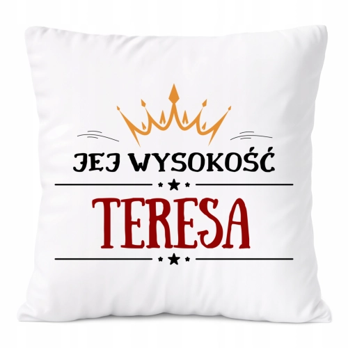 Poduszka Prezent Dla Teresy Córki Dziecka z Nadrukiem ze Zdjęciem