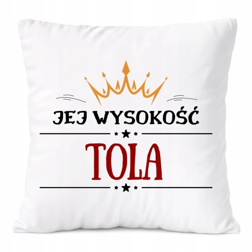 Poduszka Prezent Dla Toli Córki Dziecka z Nadrukiem ze Zdjęciem