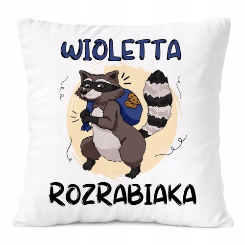 Poduszka Prezent Dla Wioletty Córki Dziecka z Nadrukiem ze Zdjęciem