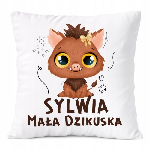 Poduszka Prezent Dla Sylwii Córki Dziecka z Nadrukiem ze Zdjęciem