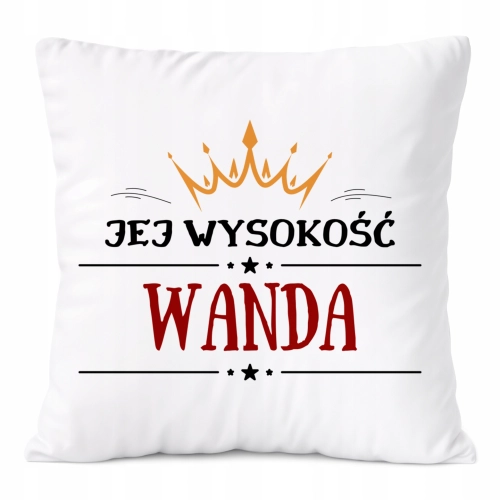 Poduszka Prezent Dla Wandy Córki Dziecka z Nadrukiem ze Zdjęciem