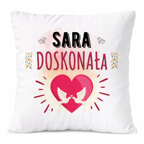 Poduszka Prezent Dla Sary Córki Dziecka z Nadrukiem ze Zdjęciem