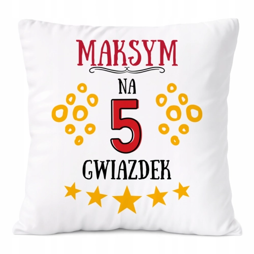 Poduszka Prezent Dla Maksyma Syna Dziecka z Nadrukiem ze Zdjęciem