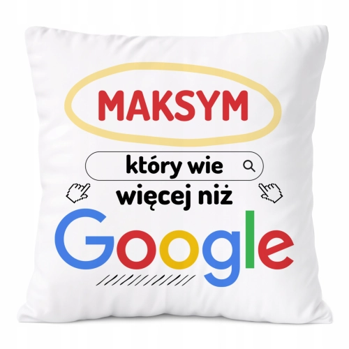 Poduszka Prezent Dla Maksyma Syna Dziecka z Nadrukiem ze Zdjęciem
