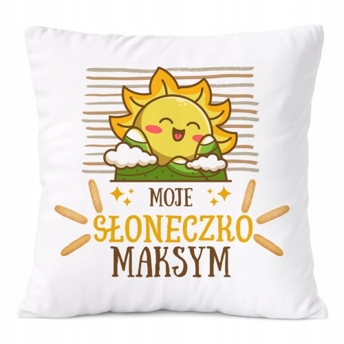 Poduszka Prezent Dla Maksyma Syna Dziecka z Nadrukiem ze Zdjęciem