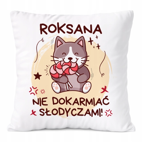 Poduszka Prezent Dla Roksany Córki Dziecka z Nadrukiem ze Zdjęciem