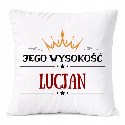 Poduszka Prezent Dla Lucjana Syna Dziecka z Nadrukiem ze Zdjęciem