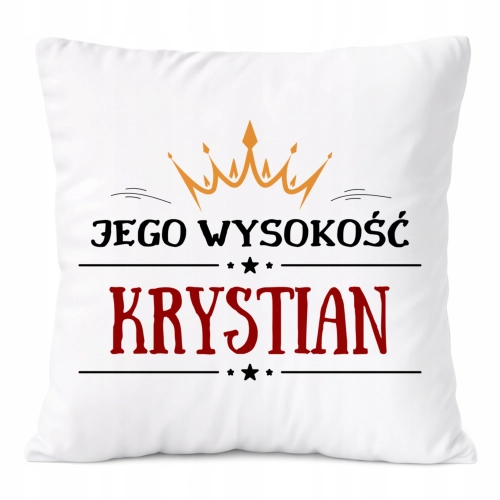 Poduszka Prezent Dla Krystiana Syna Dziecka z Nadrukiem ze Zdjęciem