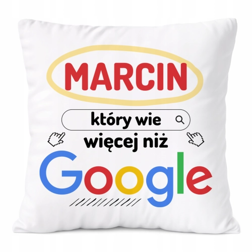 Poduszka Prezent Dla Marcina Syna Dziecka z Nadrukiem ze Zdjęciem