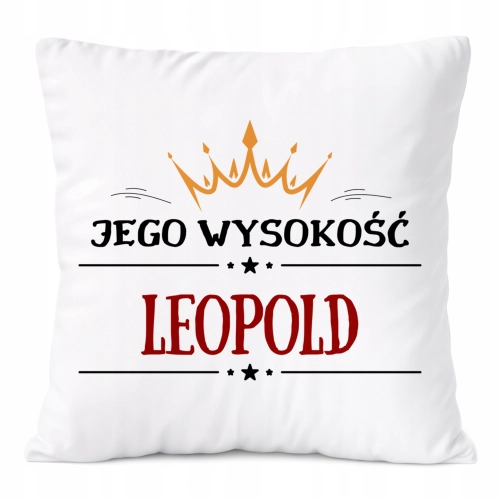 Poduszka Prezent Dla Leopolda Syna Dziecka z Nadrukiem ze Zdjęciem