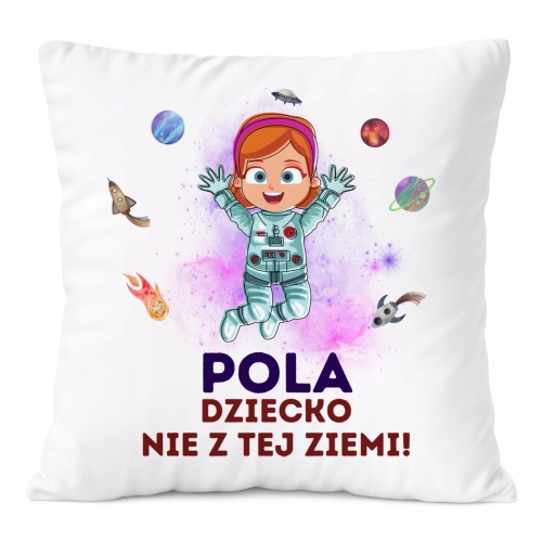 Poduszka Prezent Dla Poli Córki Dziecka z Nadrukiem ze Zdjęciem