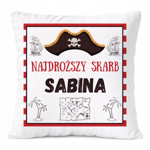 Poduszka Prezent Dla Sabiny Córki Dziecka z Nadrukiem ze Zdjęciem