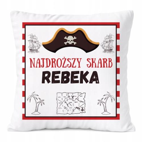 Poduszka Prezent Dla Rebeki Córki Dziecka z Nadrukiem ze Zdjęciem