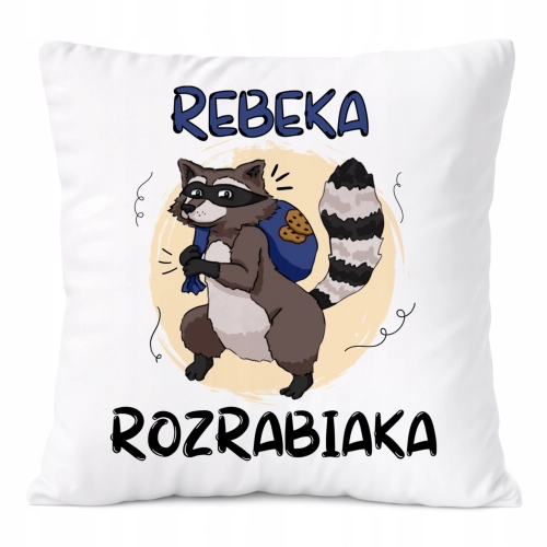 Poduszka Prezent Dla Rebeki Córki Dziecka z Nadrukiem ze Zdjęciem