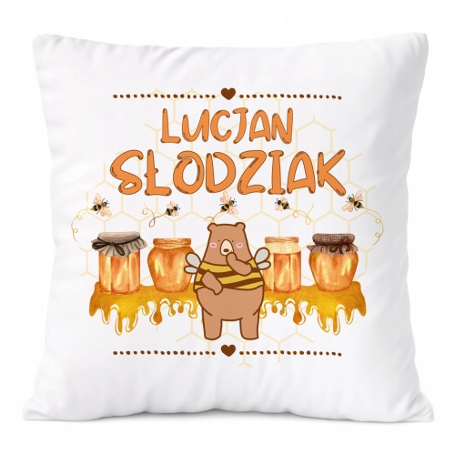 Poduszka Prezent Dla Lucjana Syna Dziecka z Nadrukiem ze Zdjęciem