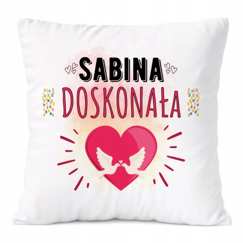 Poduszka Prezent Dla Sabiny Córki Dziecka z Nadrukiem ze Zdjęciem