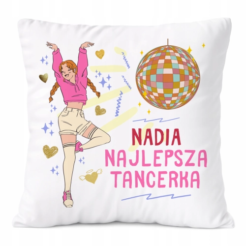 Poduszka Prezent Dla Nadii Córki Dziecka z Nadrukiem ze Zdjęciem