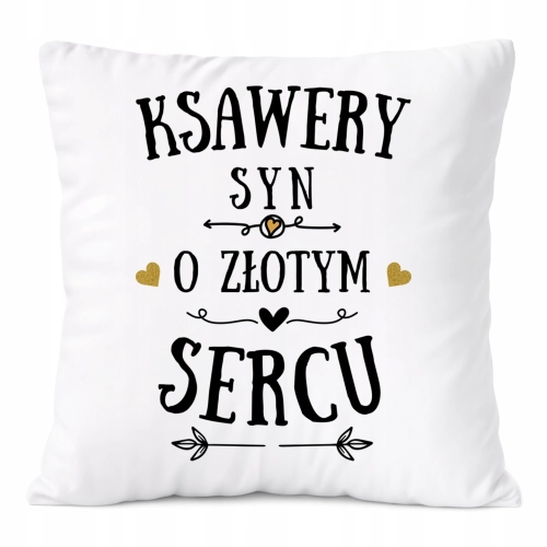 Poduszka Prezent Dla Ksawerego Syna Dziecka z Nadrukiem ze Zdjęciem