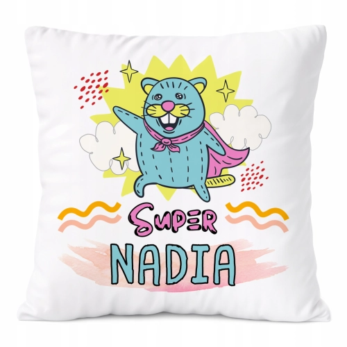 Poduszka Prezent Dla Nadii Córki Dziecka z Nadrukiem ze Zdjęciem