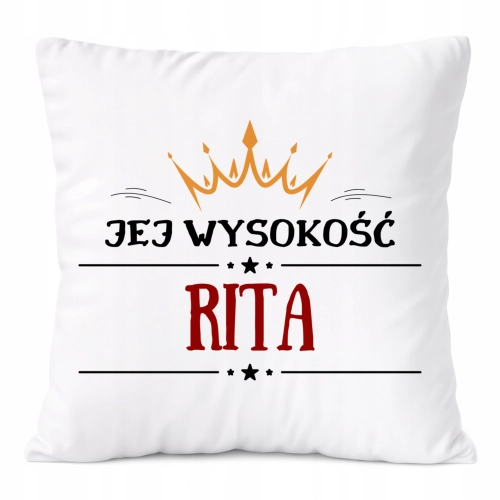 Poduszka Prezent Dla Rity Córki Dziecka z Nadrukiem ze Zdjęciem